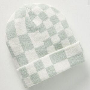 - Anthropologie checkered beanie hat new wtags one size